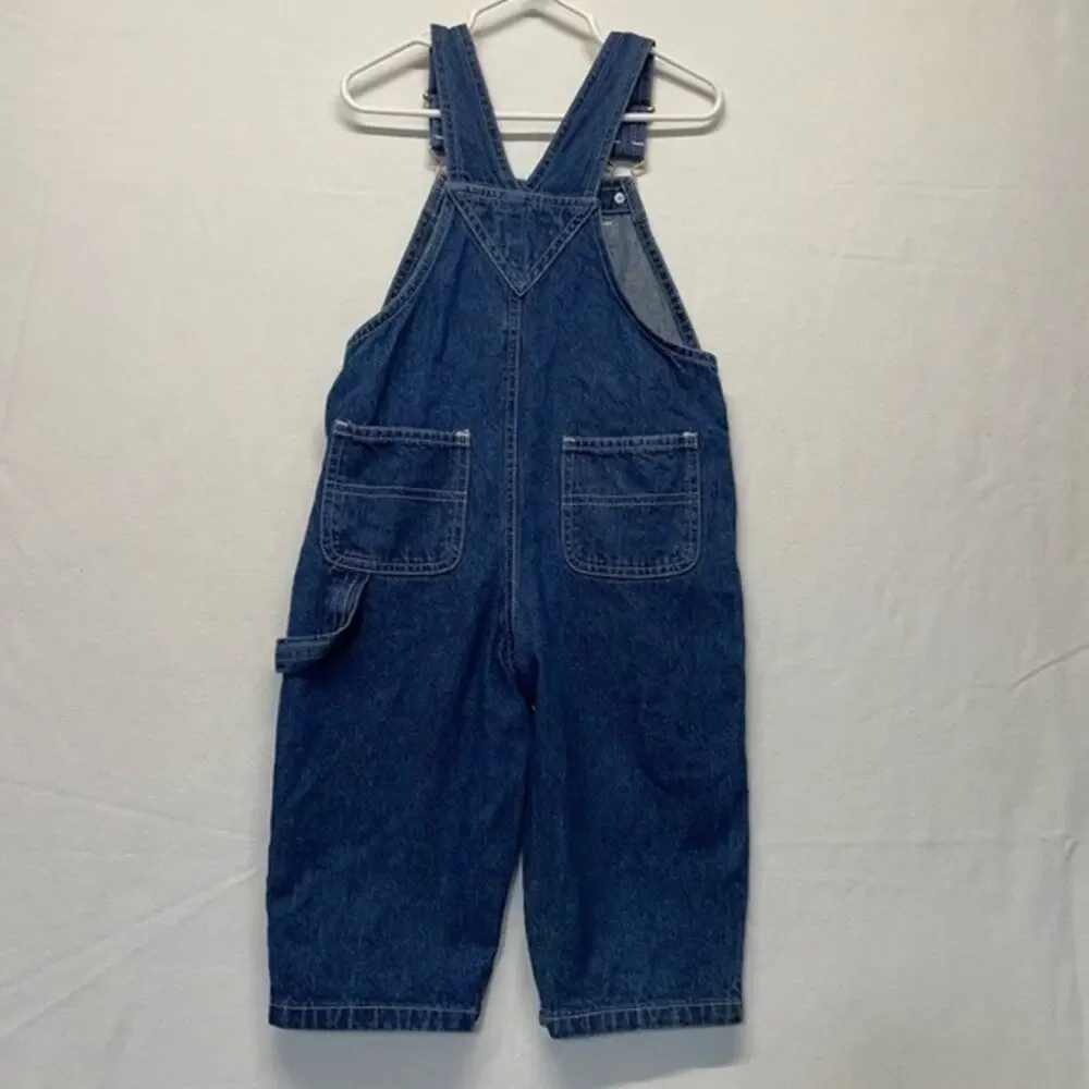 Baby Denim Overalls 18M Blue Bib Jeans Toddler Cotton - Picture 3 of 5